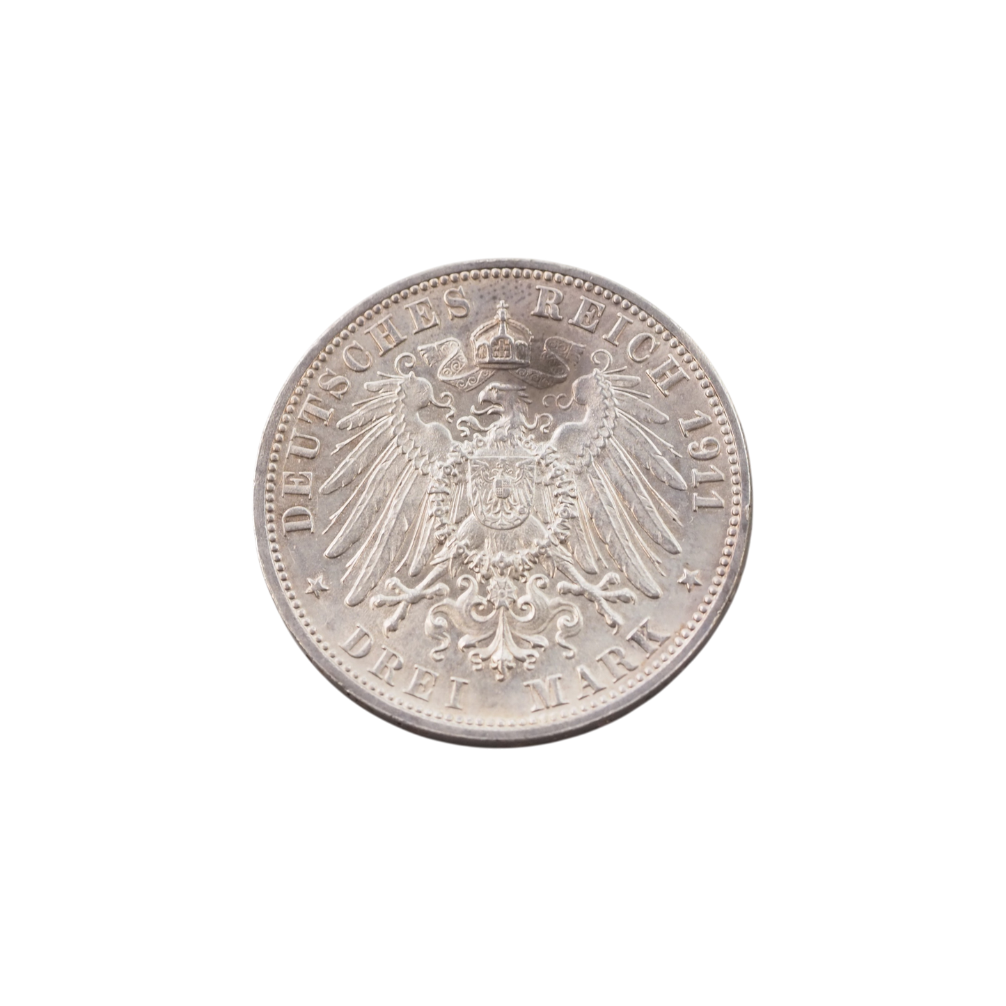 1911 F Württemberg 3 Mark Silver Wedding Coin