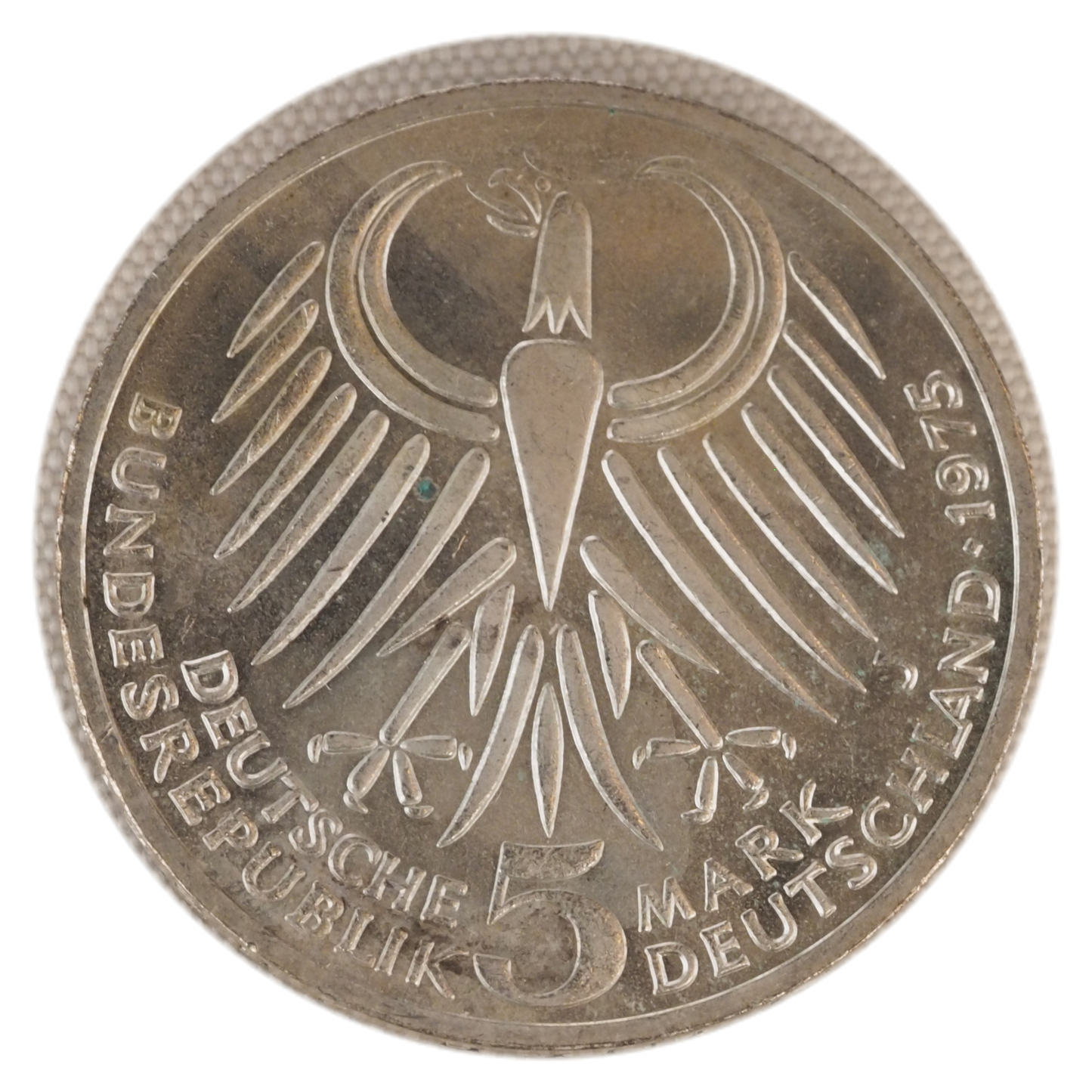 1975 Germany 5 Mark Coin - Friedrich Ebert Commemorative Coin