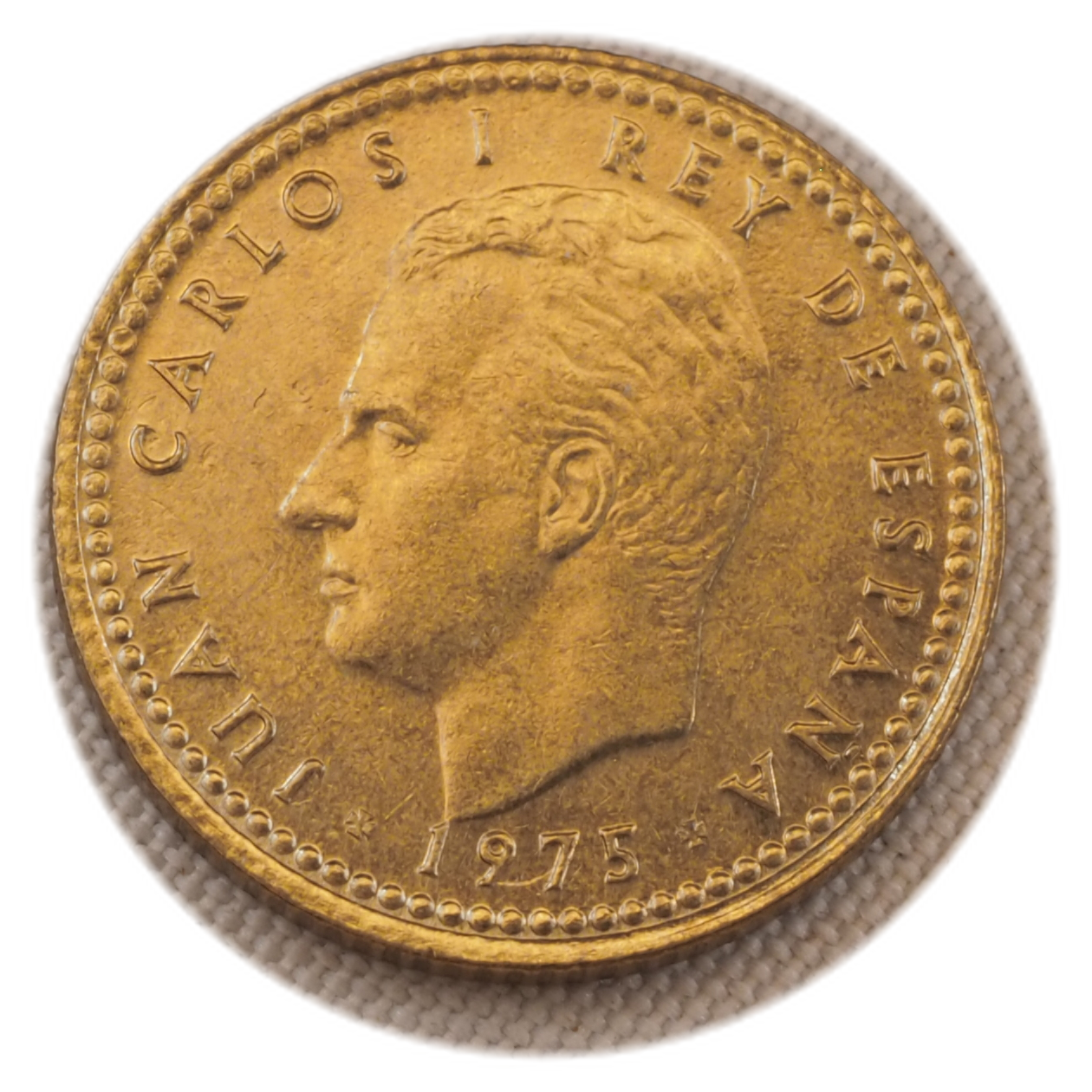 1975 Spain 1 Peseta Coin - King Juan Carlos I