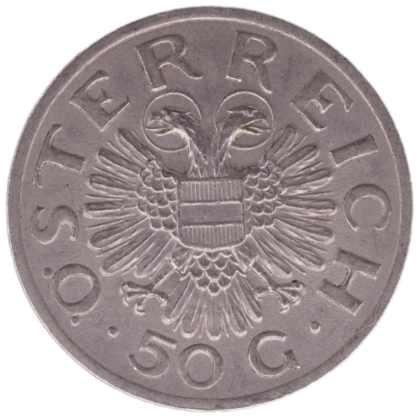Austria, 50 Groschen 1935 Osterreich UNC Coin KM# 2854