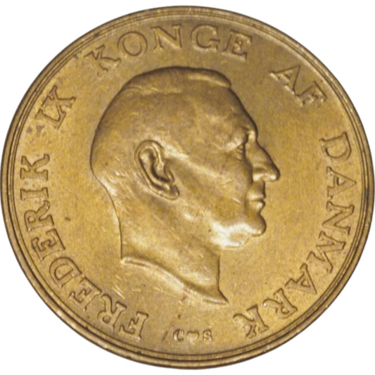 Frederik IX 1957 1 Krone Coin, King Frederik IX of Denmark