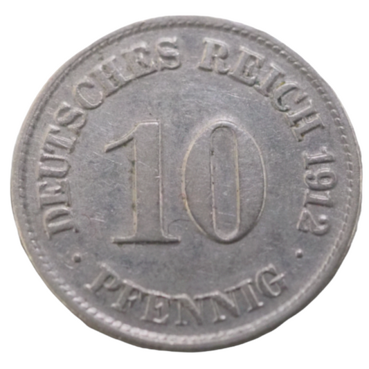 Germany 10 Pfennig 1912-D Coin