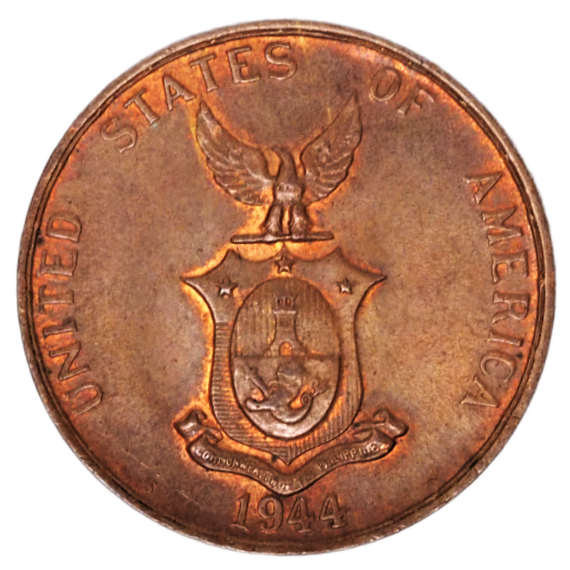 One Centavo Philippines USA 1944-s Coin KM# 179