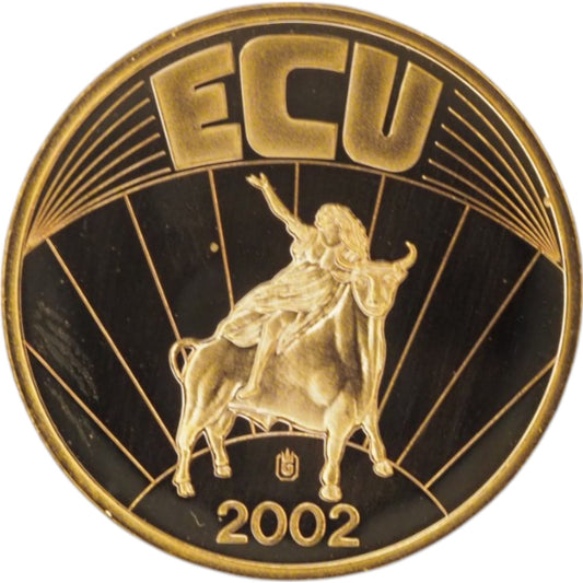 ECU 2002 with Europa Riding a Bull, Medal- Fantasy coins / GERMANY