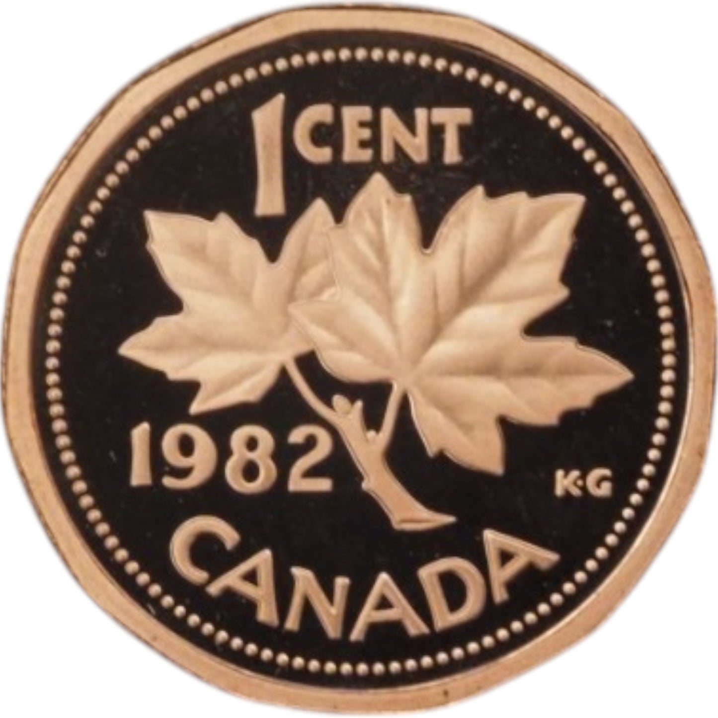 1 Cent Coin Canada 1982, Proof Strike