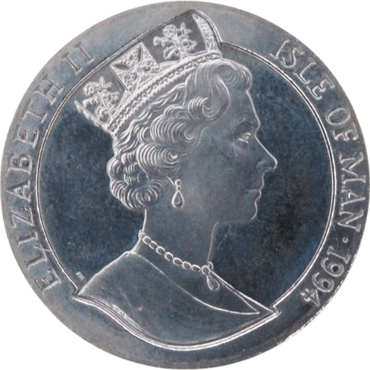 Isle of Man Queen Elizabeth II Coin, 1994