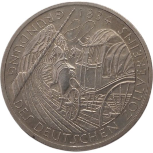 5 Deutsche Mark, Germany - 1984 - German Customs Union Commemoration Coin