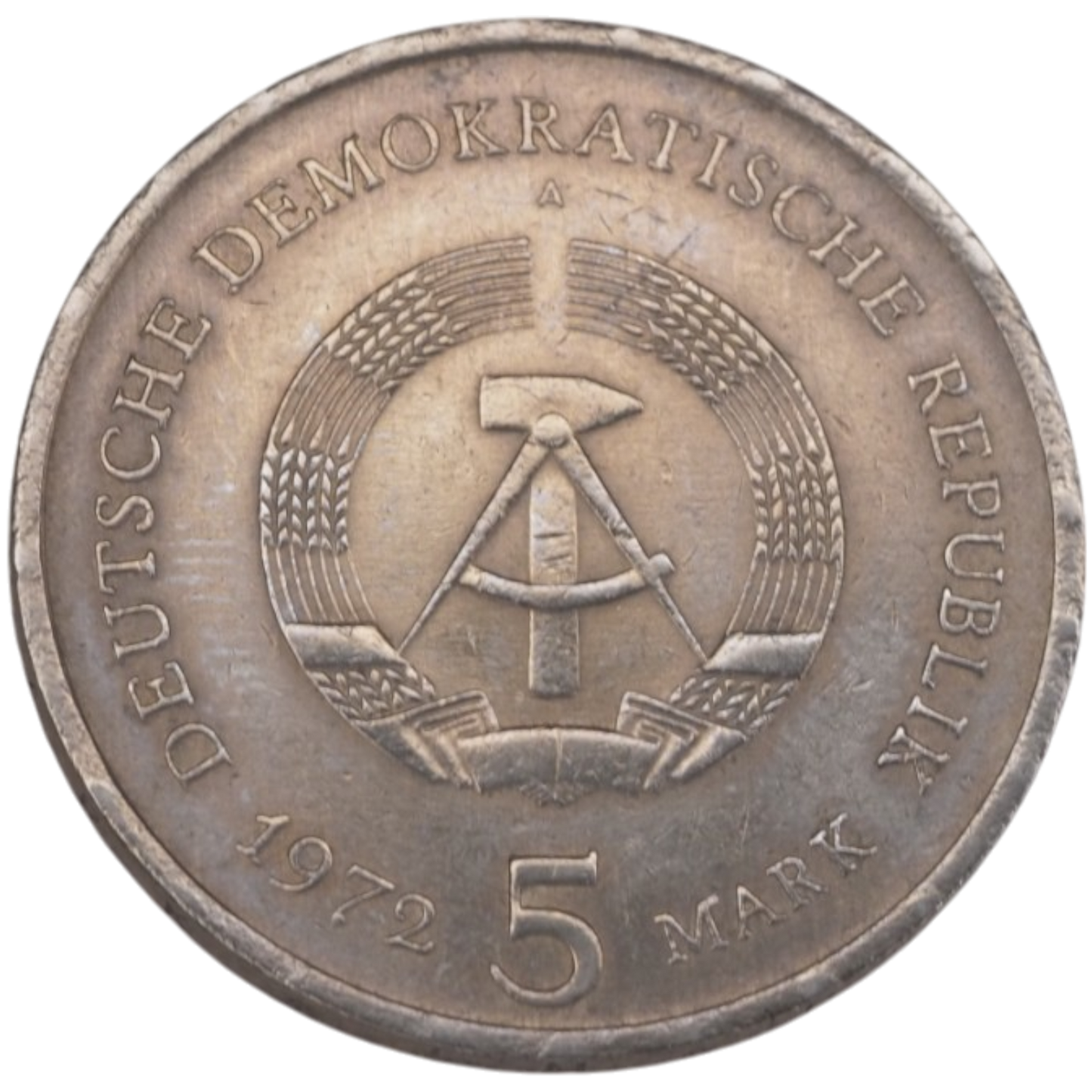 5 Mark Deutsche Demokratische Republik (DDR) Coin - 1972 Meissen - Vintage Collectible