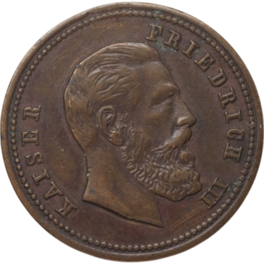 Friedrich III German Medal – 1888 Commemorative