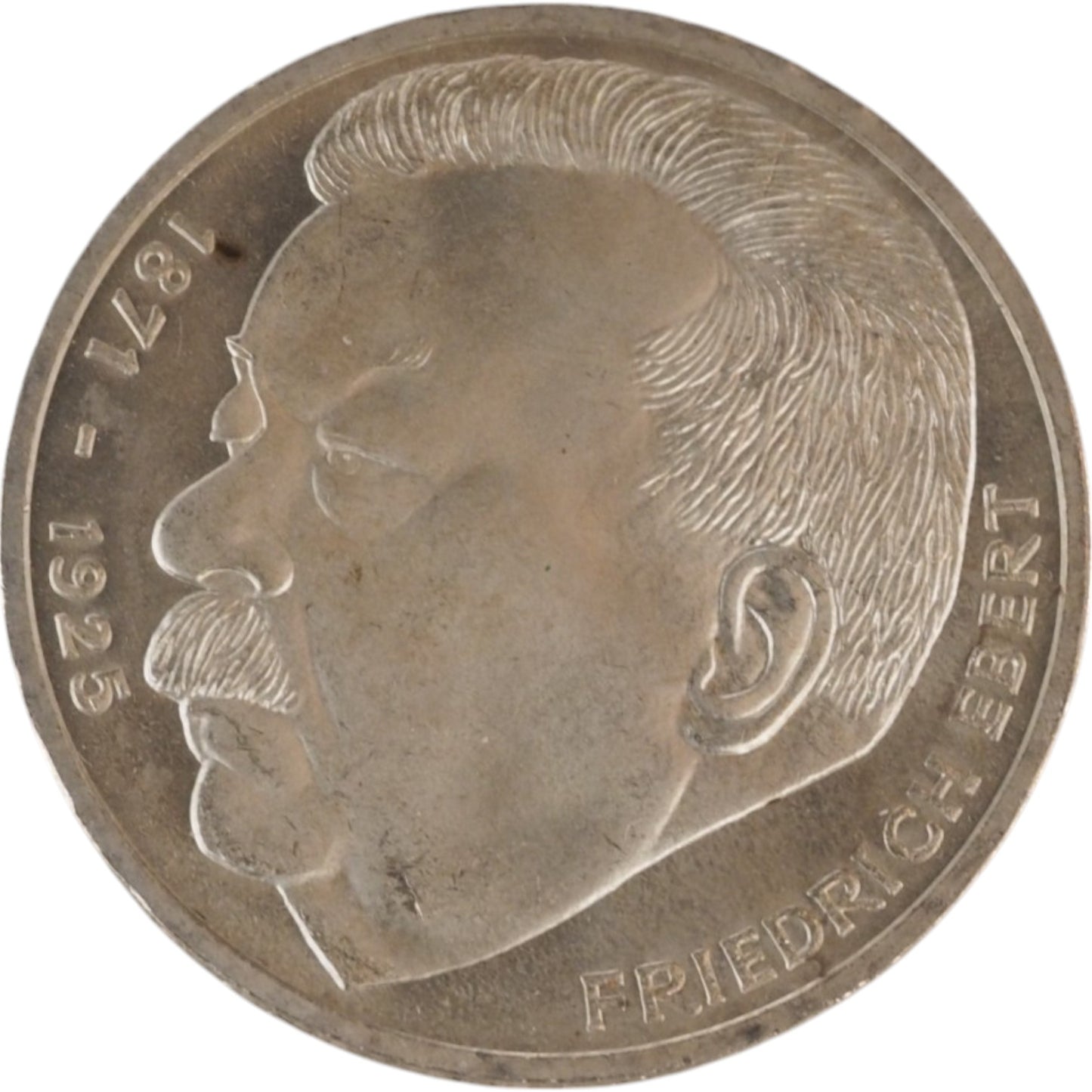 1975 Germany 5 Mark Coin Friedrich Ebert Commemorative