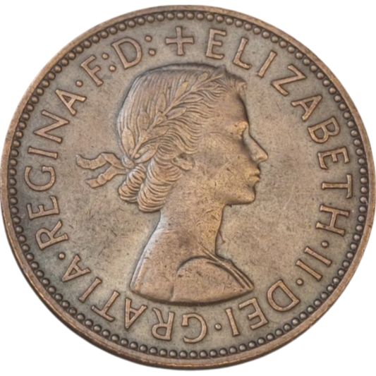 1958 British Half Penny - Elizabeth II