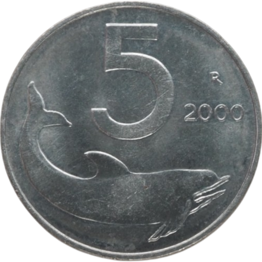 5 Lire 2000 Italy Coin