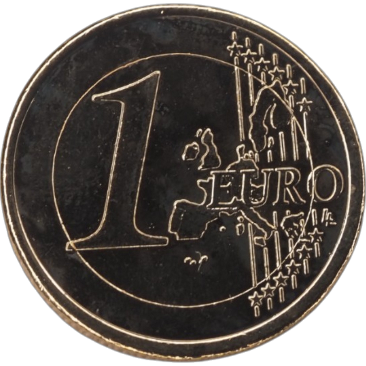 1 Euro Coin - 2002 Ireland Harp Design - Europe