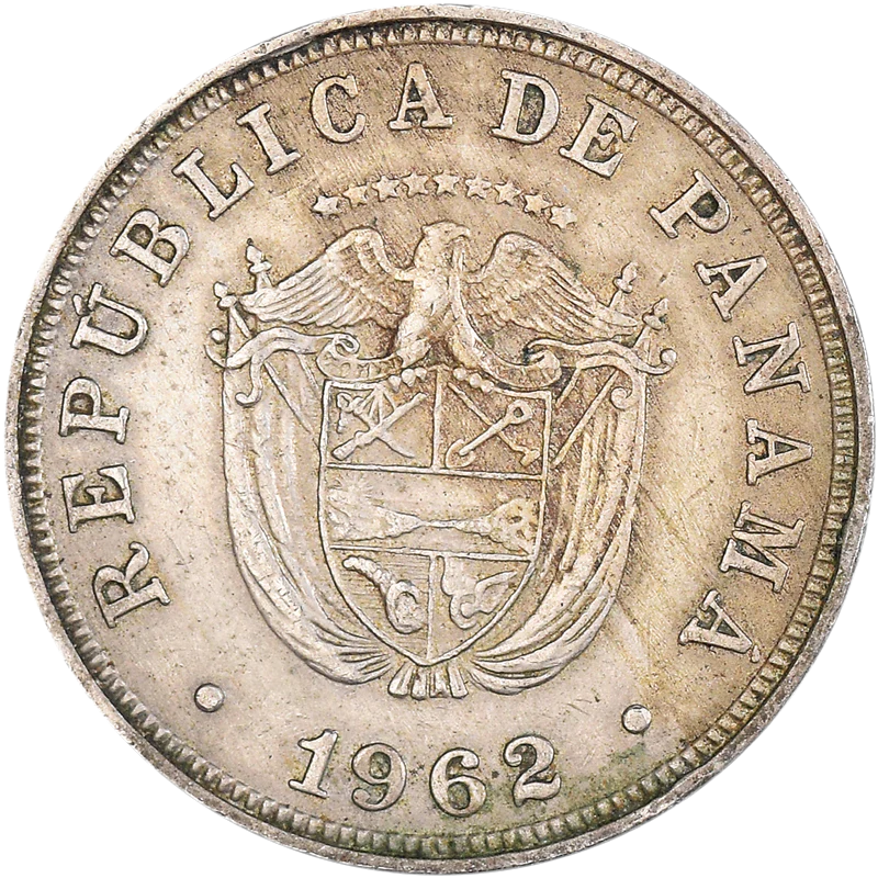 Panama 5 Centimos 1962 of Balboa UNC Coin KM#23.2