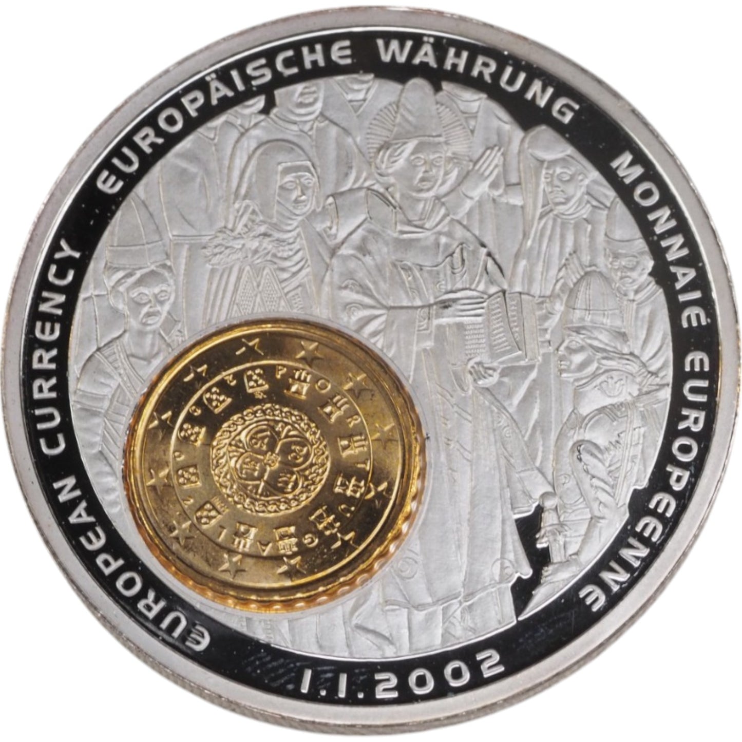 Republic of Liberia, 2002 - $1 Euro Coin (Riding on a Bull)