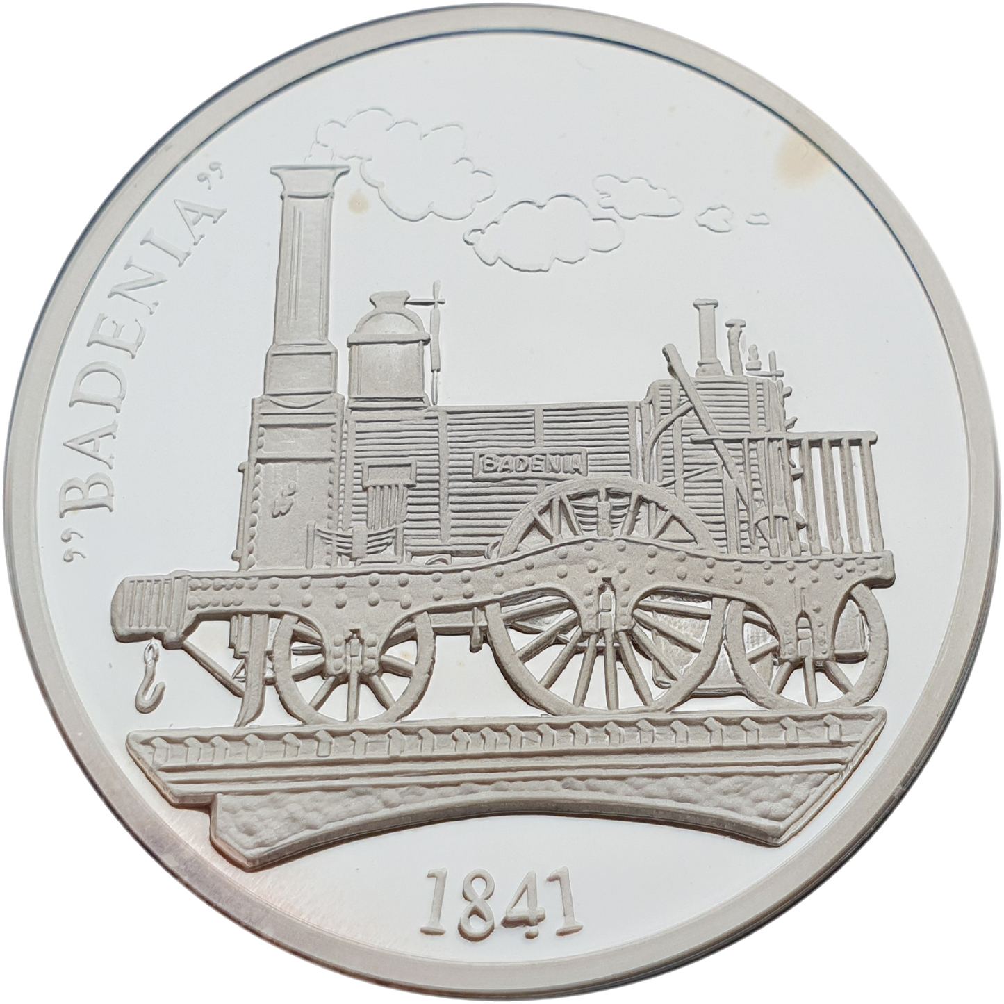 Steam Engine and Train – Historical Medal