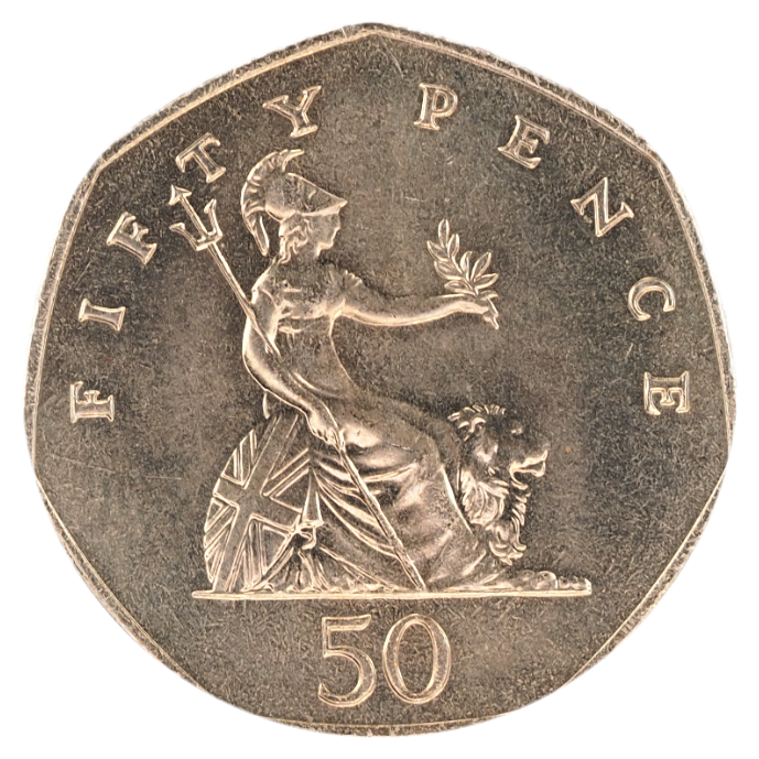 United Kingdom 50 Pence 1983 UNC Coin KM#932