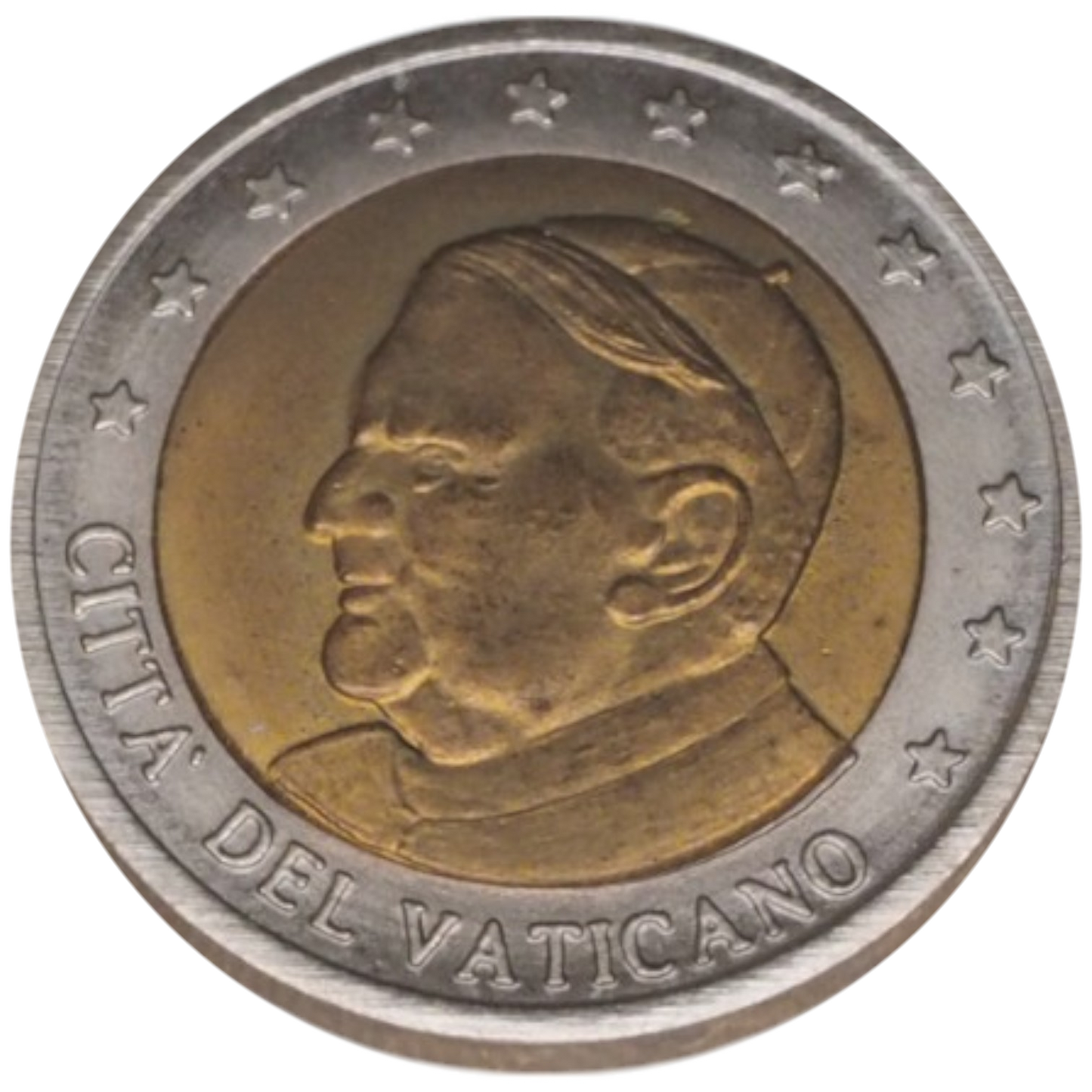 Vatican 2 Euro Commemorative Coin – Pope John Paul II, 2001 Specimen.