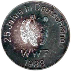 1988 Germany WWF 25th Anniversary Harbor Seal Silver Medal – .925 Silver