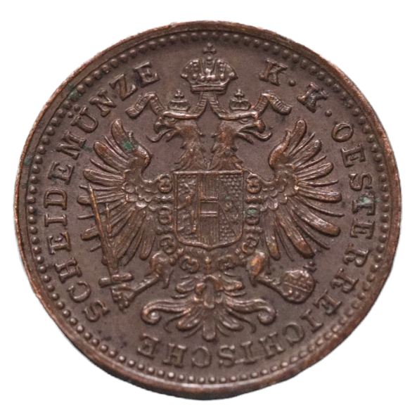 1885 Austria 1 Kreuzer Copper Coin Franz Joseph I