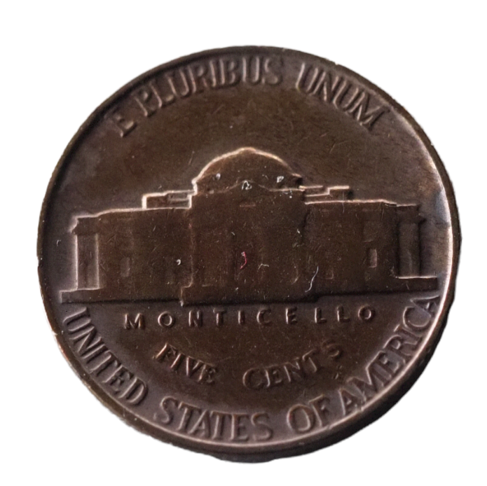 1946 Philadelphia Jefferson Nickel USA 5 Cents Coin