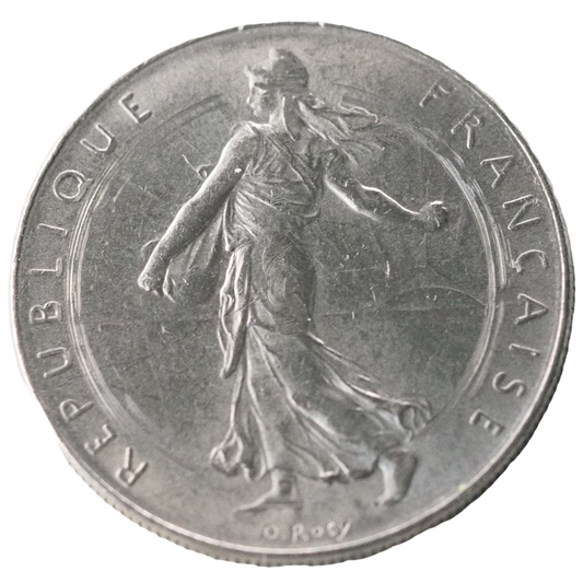 1 Francs, France 1974 Coin
1974 France 1 Franc Coin Obverse View