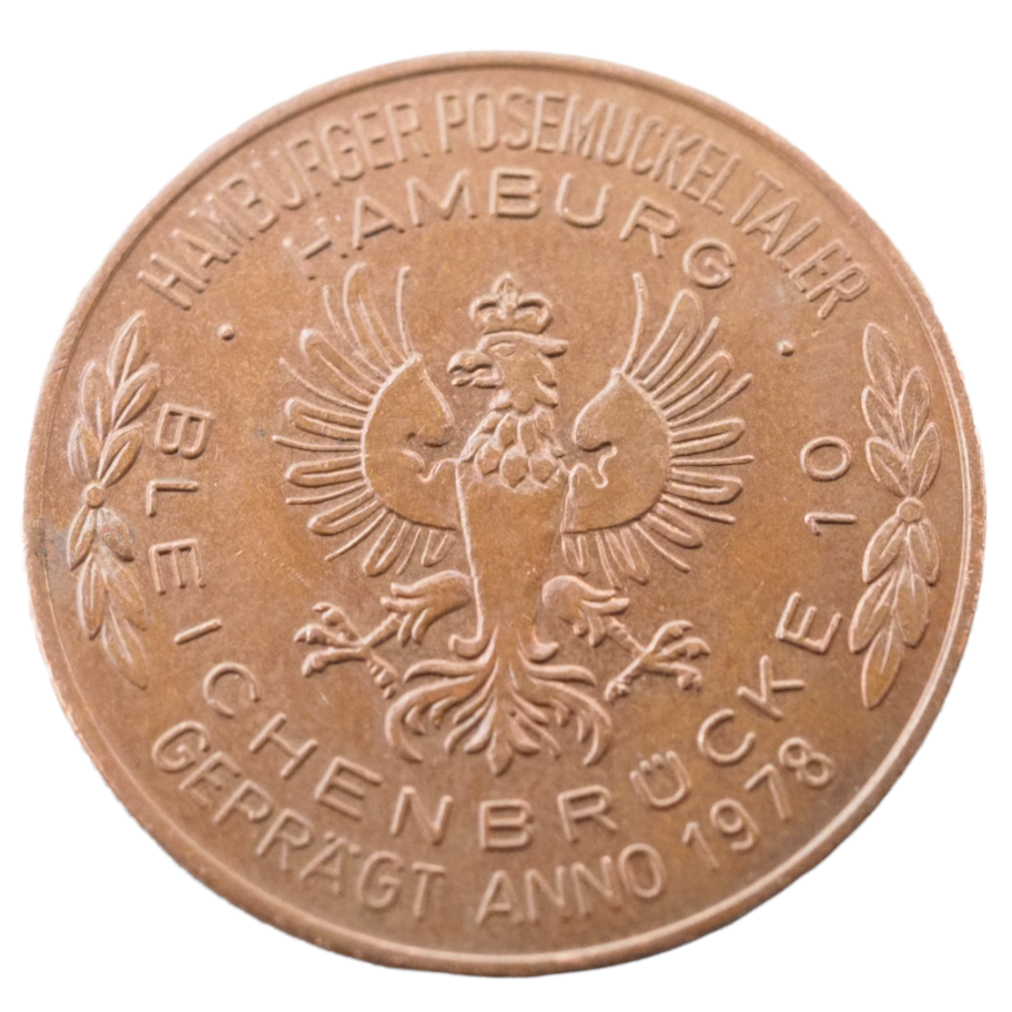1978 Posemuckeltaler Token Germany Brass-Clad Steel