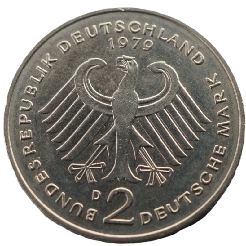 1979D Dr. Kurt Schumacher 30th Anniversary Coin