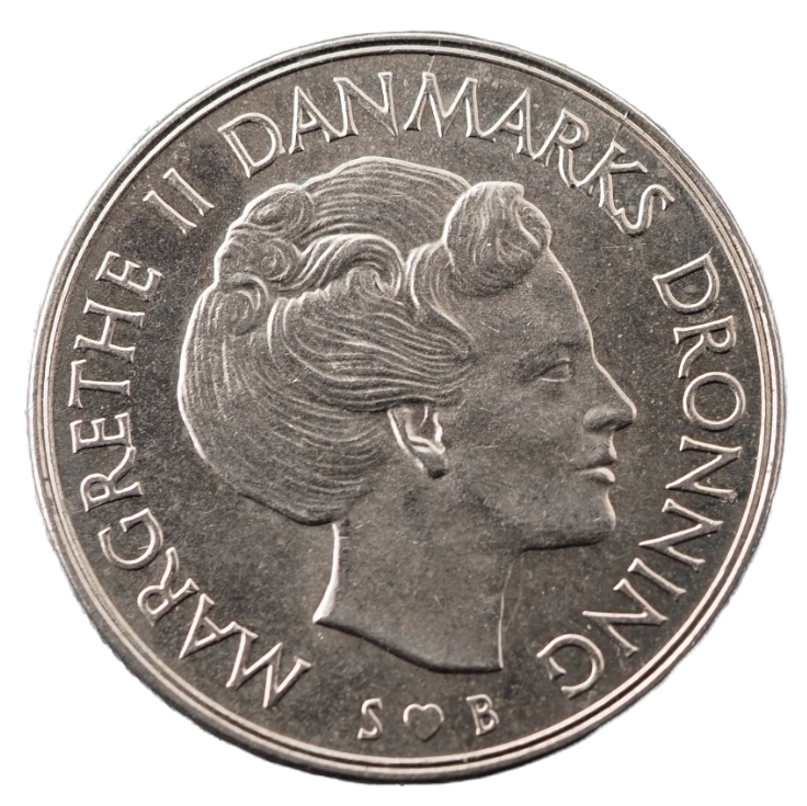 1 Krone Denmark 1973 Coin Obverse