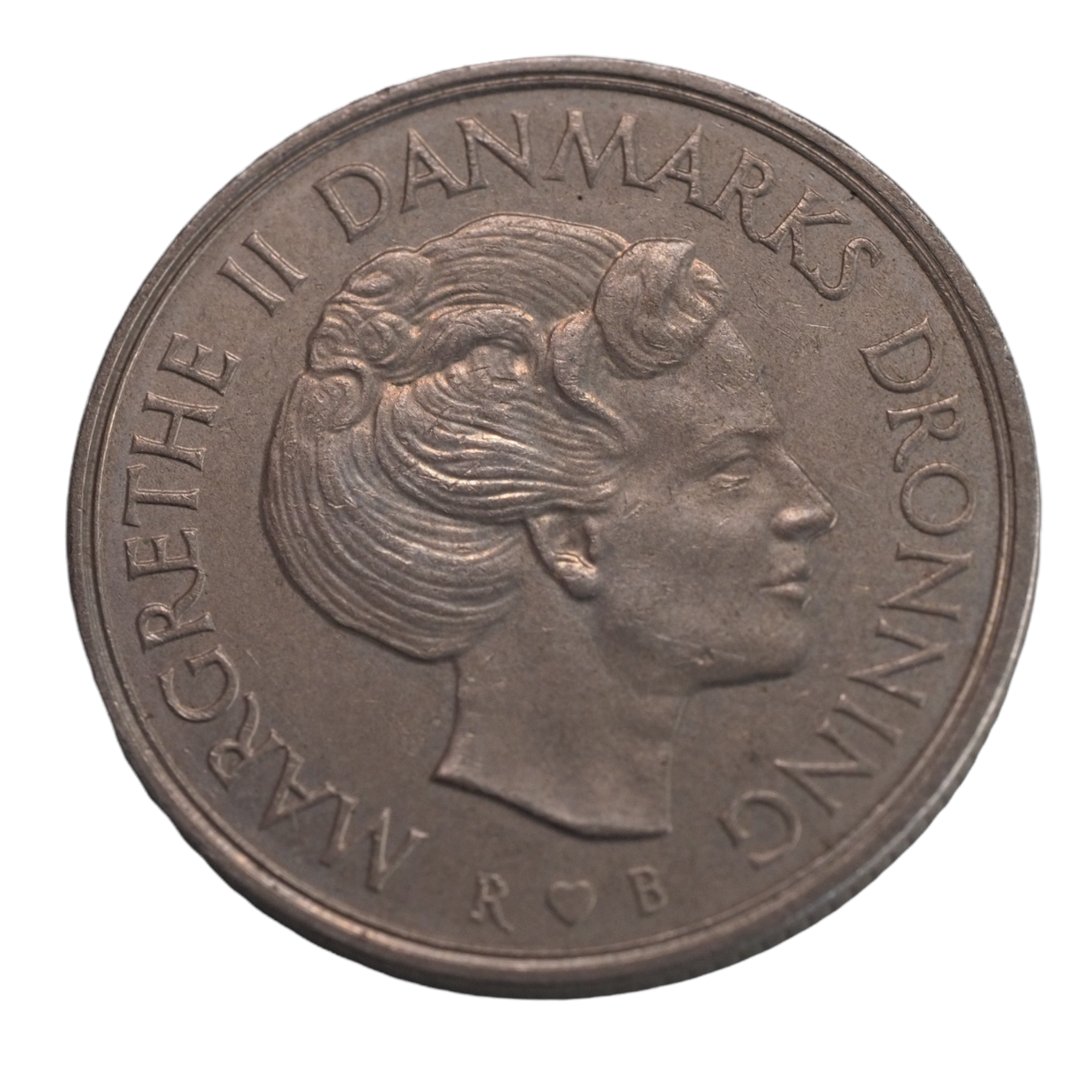 1 Krone Margrethe II Danmarks 1988 Coin Obverse