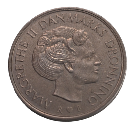 1 Krone Margrethe II Danmarks 1988 Coin Obverse