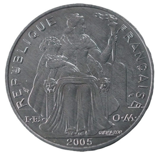 2005 French Polynesia 5 Francs MS 65-67 Coin