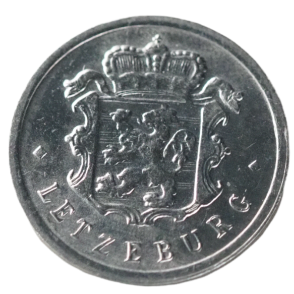 25 Centimes Luxembourg 1970 Coin Back View