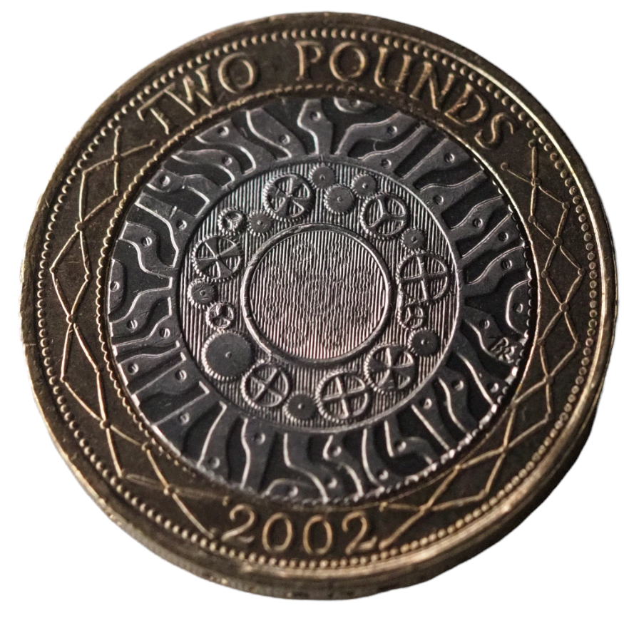 2 Pounds 2002 S. 488 BiMetallic Copper-Nickel UNC