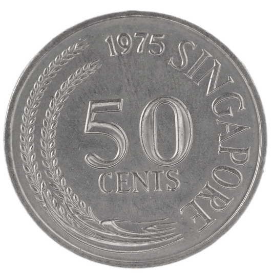 50 Cents Singapore 1975 UNC Coin KM#