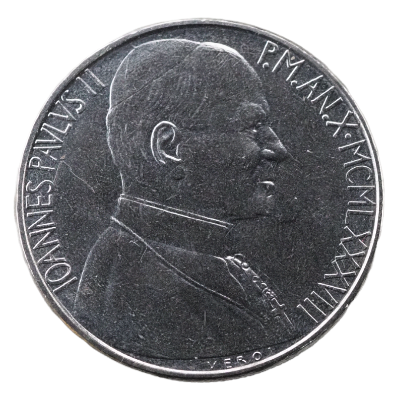 50 Lire Ioannes Pavlvs II 1988 Vatican City Coin