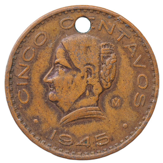 5 Centavos Mexico 1945 Coin KM# 424