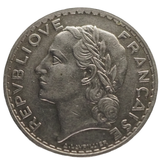5 Francs Lavrillier Nickel 1933 Coin
