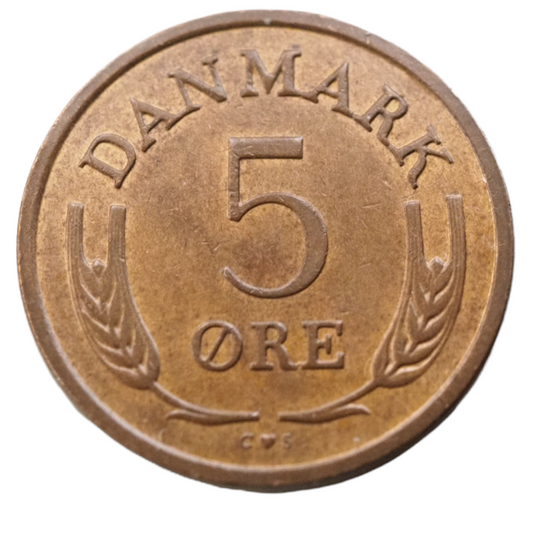 5 Ore Denmark 1968 Coin
