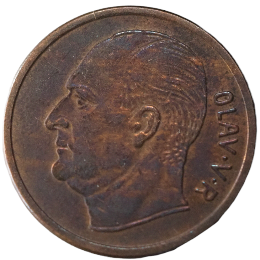 5 Ore Norway 1961 Moose Animal Coin