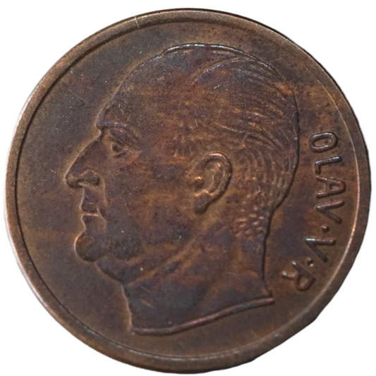 5 Ore Norway 1961 Moose Animal Coin