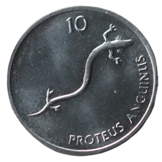 Aluminium-Magnesium Slovenia 10 Stotinov Coin 1993