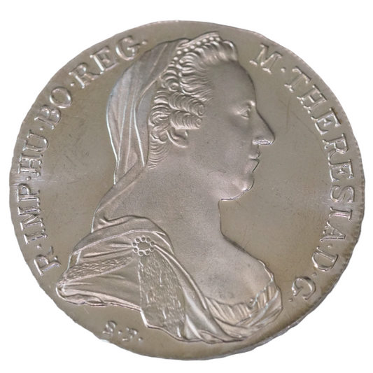 Austria 1780 Maria Theresia Silver Thaler Coin UNC