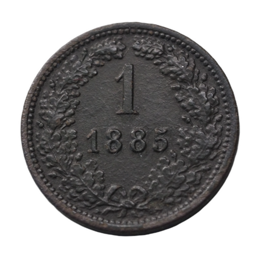 Austria 1885 1 Kreuzer Coin MS 65-67