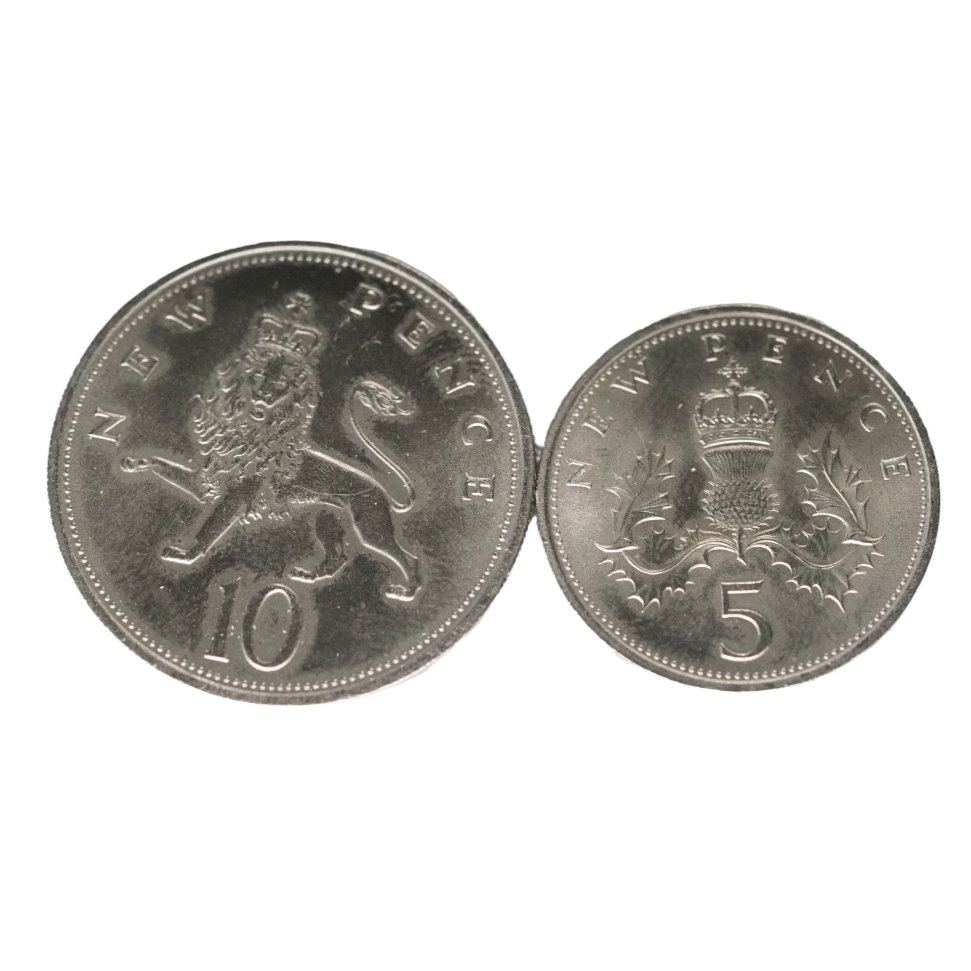 British 5 New Pence 1968 UNC