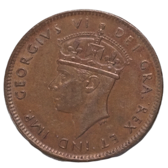 Canada 1941 Newfoundland 1 Cent Bronze Coin UNC