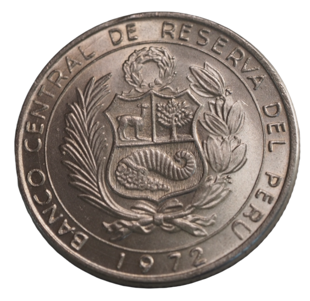 Copper-nickel Moneda Tupac Amaru 10 Soles De Oro 1972