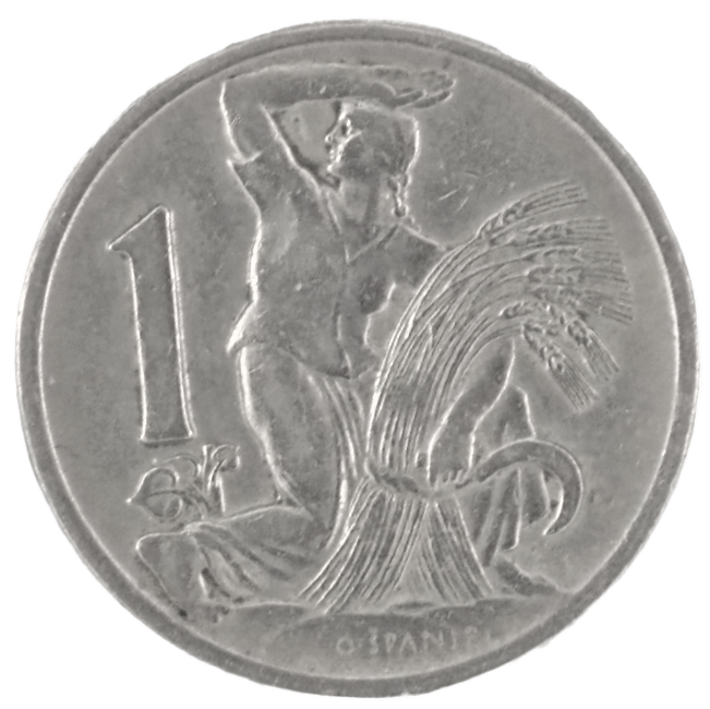Czechoslovakia 1 Koruna 1922 Lion Coin