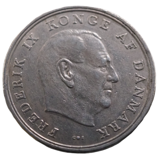 Danish 5 Kroner 1960 Coin Frederik IX
