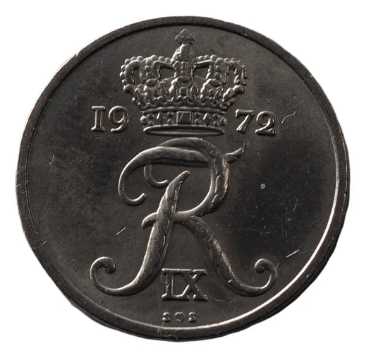 Denmark 10 Ore 1972 UNC Coin